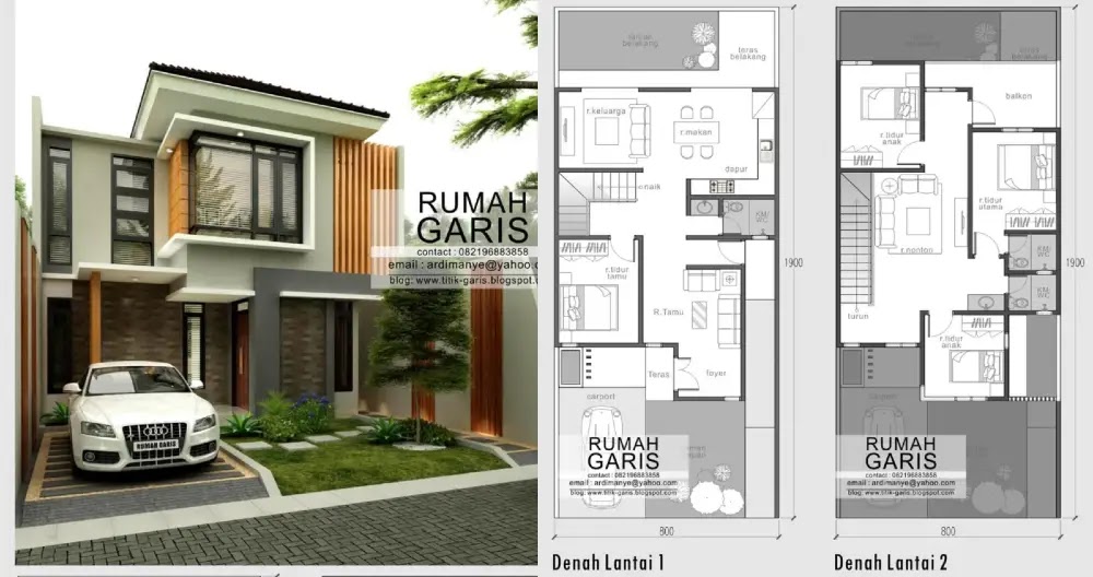 Detail Gambar Rumah 2 Lantai Type 36 Nomer 39