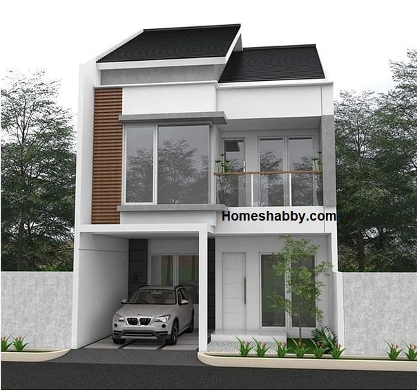 Detail Gambar Rumah 2 Tingkat Dengan Kusen Jendela Sudut Nomer 14