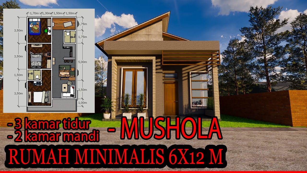 Download Gambar Rumah 3 Kamar 1 Mushola Nomer 30