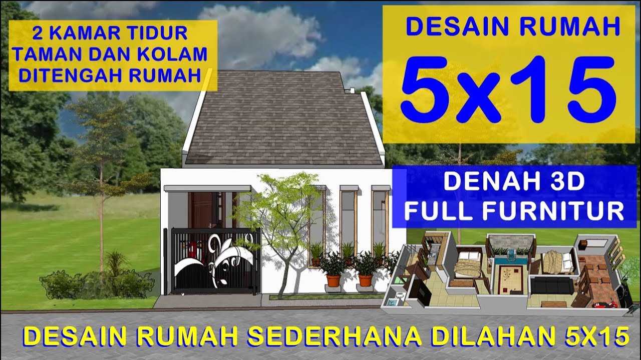 Detail Gambar Rumah 5x15 Nomer 28