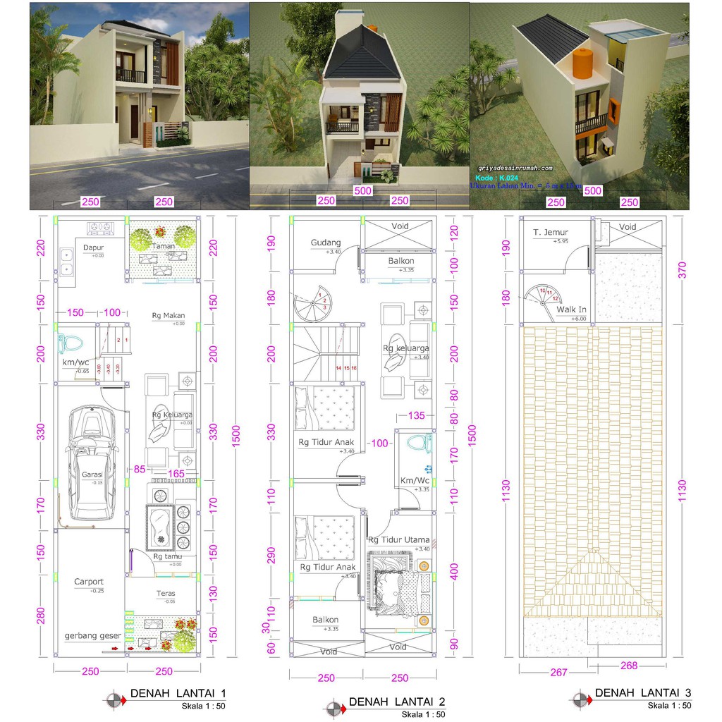 Detail Gambar Rumah 5x15 Nomer 44