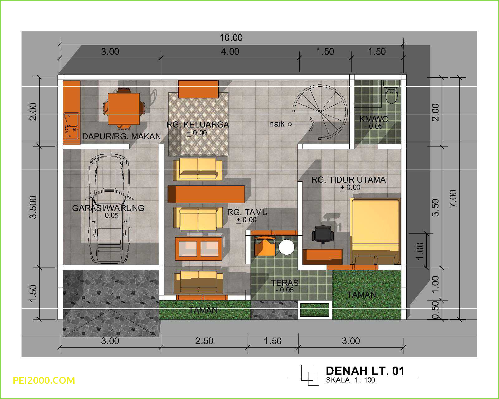 Detail Gambar Rumah 5x7 2 Kamar Nomer 43