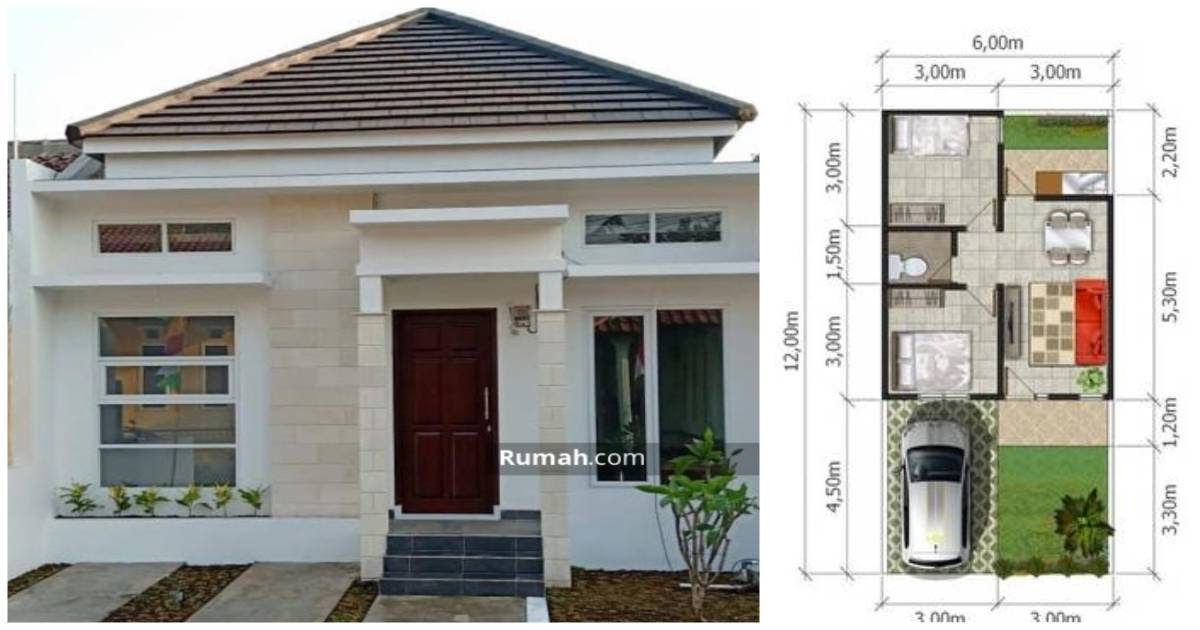 Detail Gambar Rumah 6x15 Memanjang Ke Belakang Nomer 29