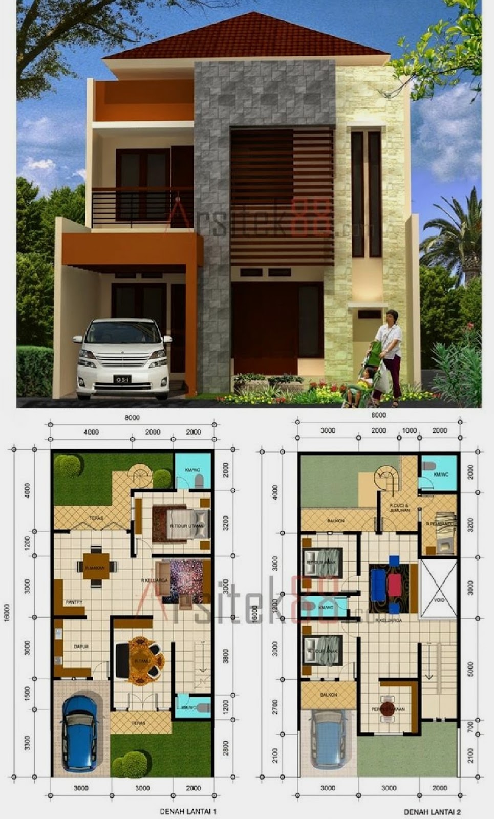 Detail Gambar Rumah 6x15 Memanjang Ke Belakang Nomer 41