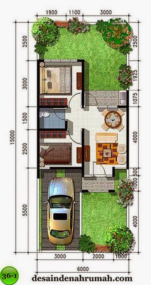 Detail Gambar Rumah 6x15 Memanjang Ke Belakang Nomer 7