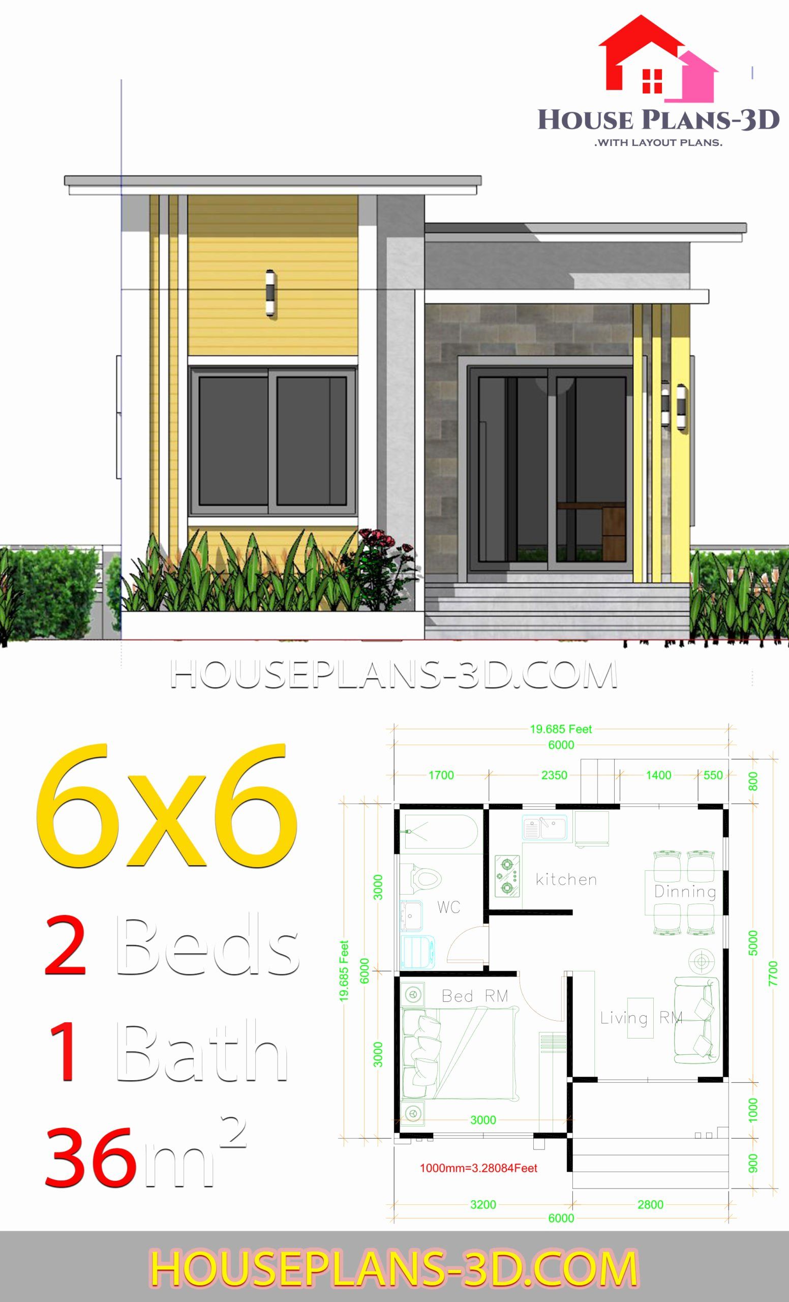 Detail Gambar Rumah 6x6 Nomer 13