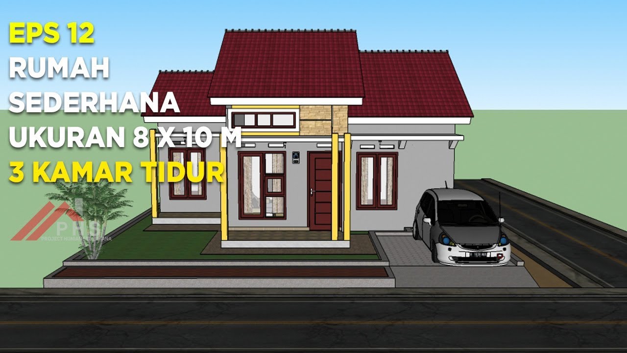 Detail Gambar Rumah 8x10 3 Kamar Tidur Nomer 19