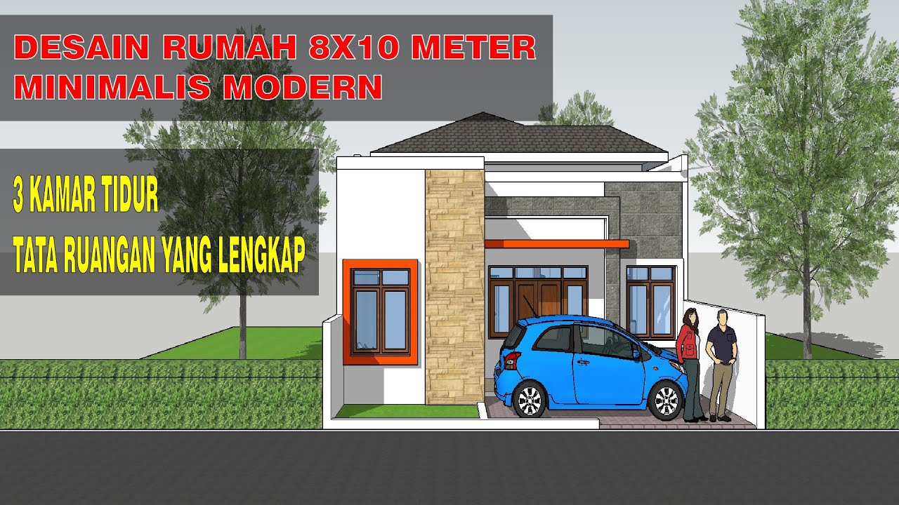 Detail Gambar Rumah 8x10 3 Kamar Tidur Nomer 28