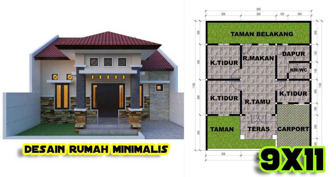 Detail Gambar Rumah 9x10 Meter Nomer 24