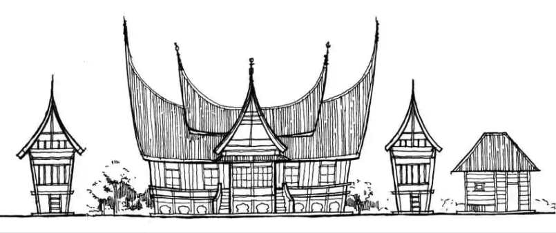 Detail Gambar Rumah Adat Jawa Hitam Putih Nomer 19