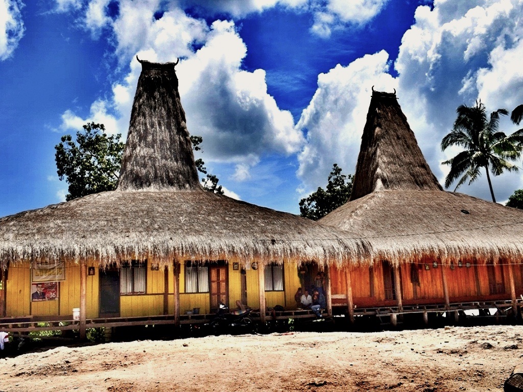 Detail Gambar Rumah Adat Minangkabau Gambar Rumah Adat Di Nusa Tenggara