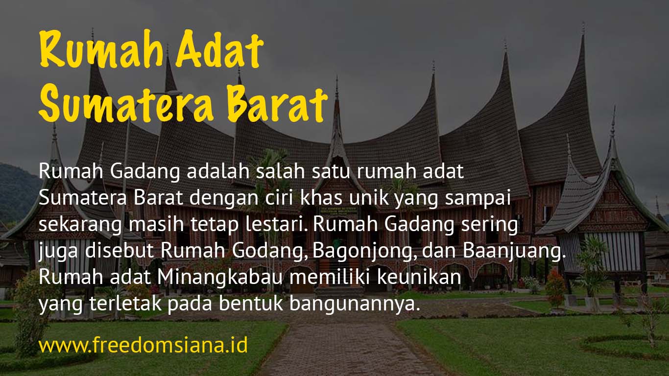 Detail Gambar Rumah Adat Provinsi Sumatera Barat Nomer 34