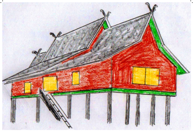 Detail Gambar Rumah Adat Suku Dayak Kalimantan Koleksi Nomer 17