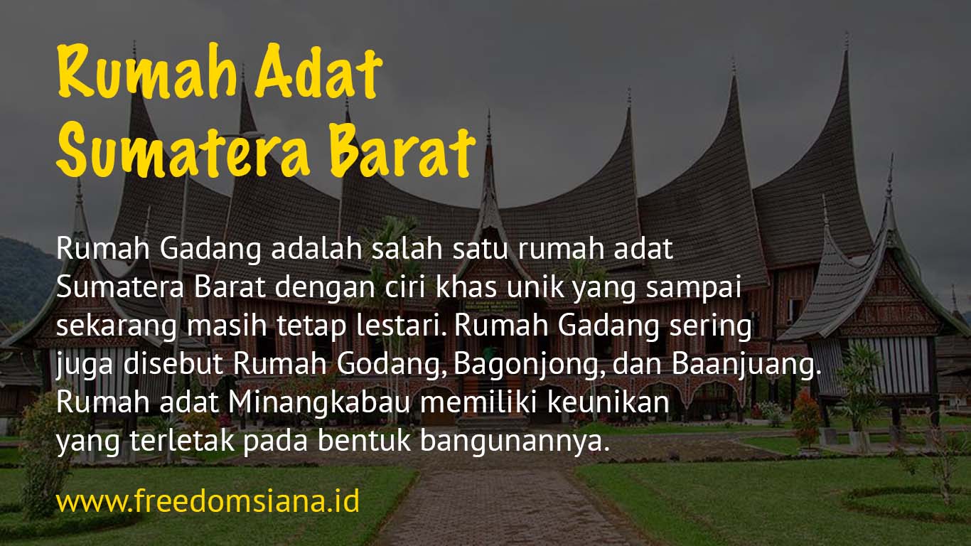 Detail Gambar Rumah Adat Sumatra Barat Nomer 40