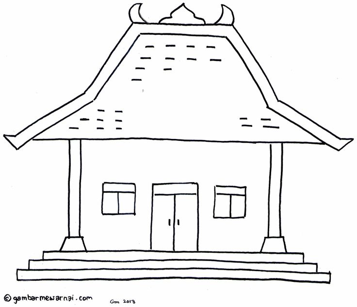 Gambar Rumah Adat Yang Gampang 57+ Koleksi Gambar