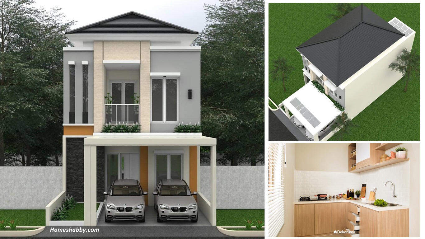 Gambar Rumah Bertingkat Sederhana 56+ Koleksi Gambar