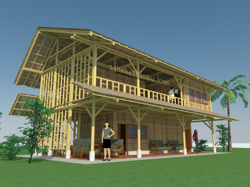 Detail Gambar Rumah Dari Bambu Nomer 24