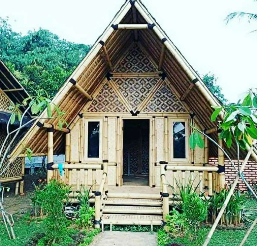 Detail Gambar Rumah Dari Bambu Nomer 49