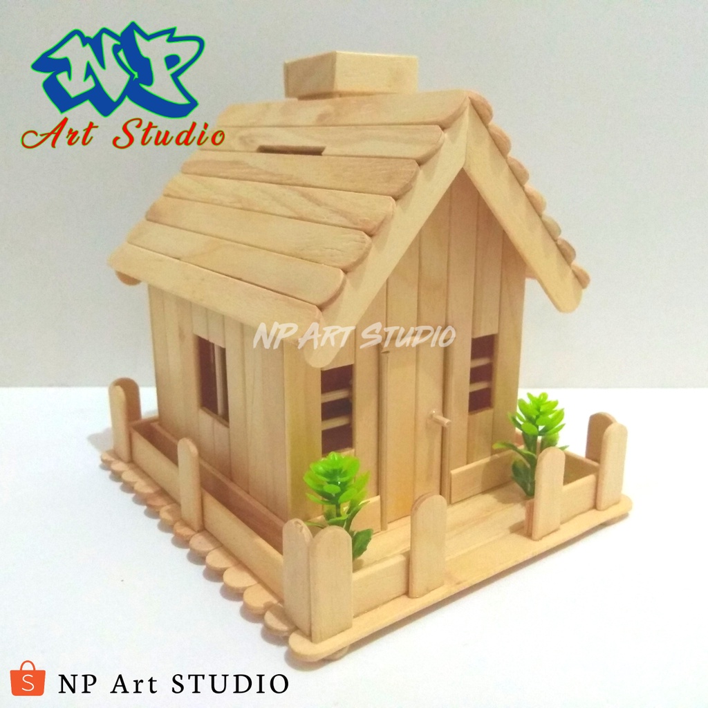 Detail Gambar Rumah Dari Stik Es Krim Nomer 21