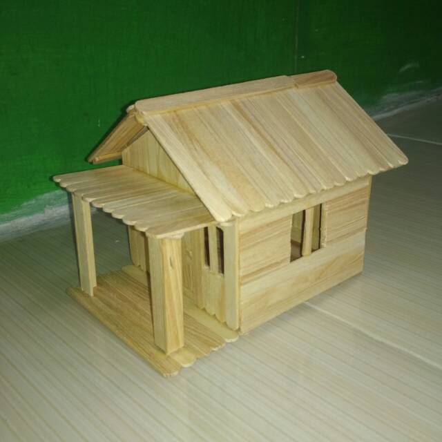 Detail Gambar Rumah Dari Stik Es Krim Nomer 44