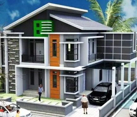 Detail Gambar Rumah Dua Lantai Nomer 34