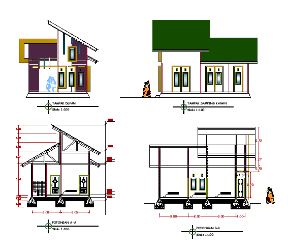 Detail Gambar Rumah Dwg Nomer 22