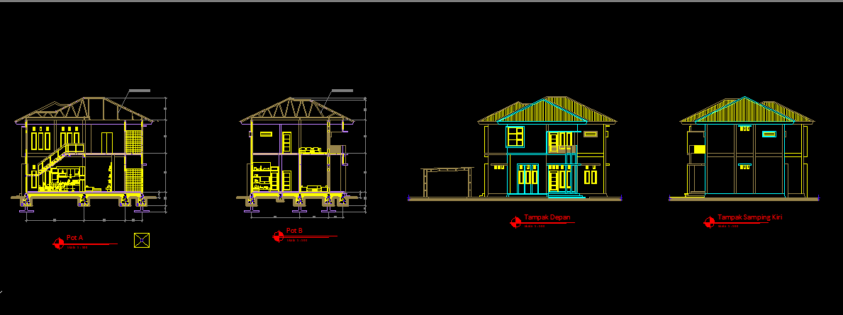 Detail Gambar Rumah Dwg Nomer 25