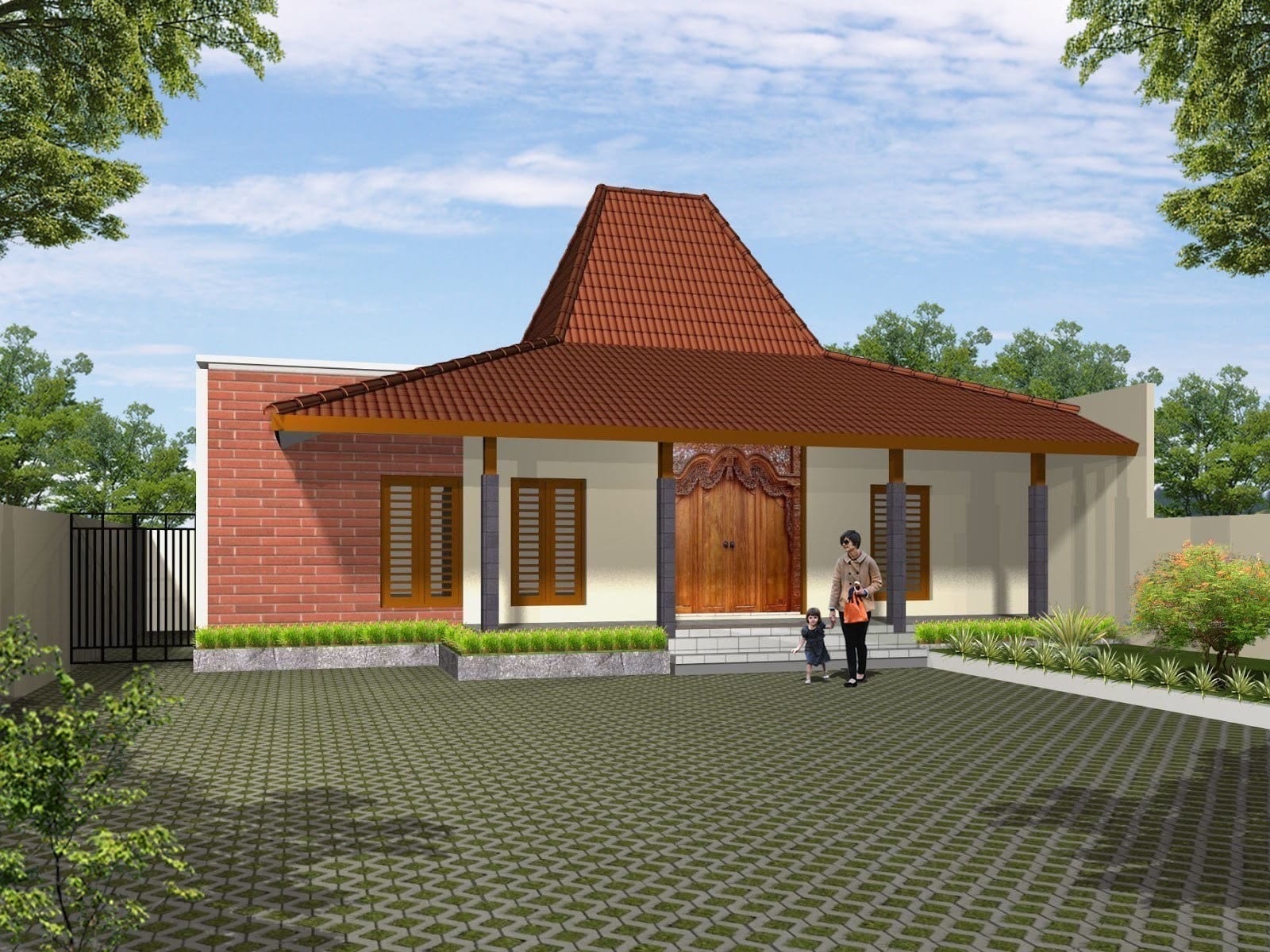 Detail Gambar Rumah Joglo Modern Nomer 44