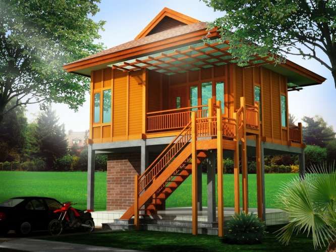 Detail Gambar Rumah Kayu Cantik Nomer 30