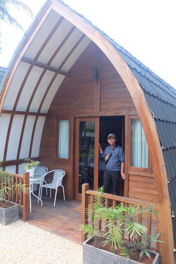 Detail Gambar Rumah Kayu Minimalis Nomer 34