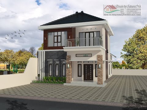 Detail Gambar Rumah Lantai 2 Minimalis Modern Nomer 32