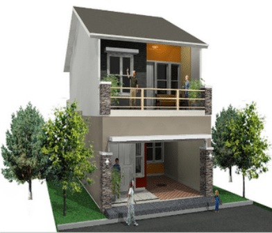 Detail Gambar Rumah Lantai Dua Minimalis Nomer 42