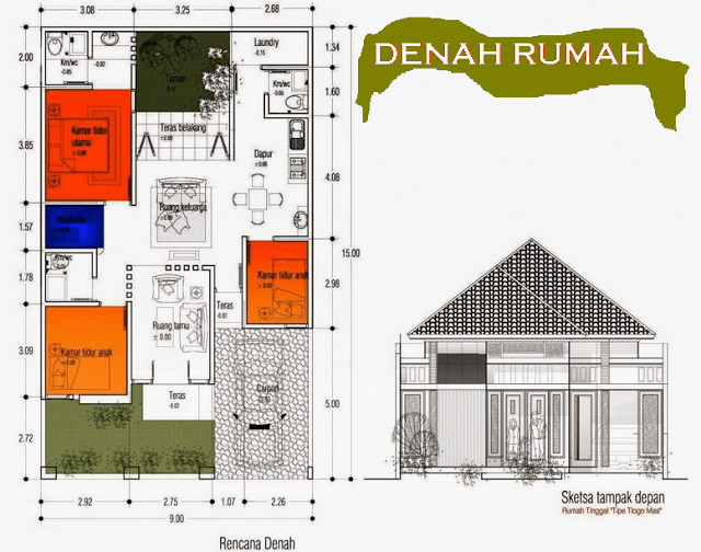 Detail Gambar Rumah Lengkap Dengan Denahnya Nomer 10