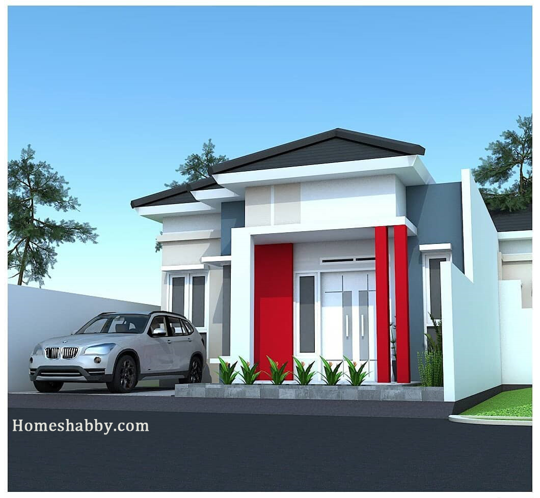 Detail Gambar Rumah Leter L Tampak Depan Nomer 31