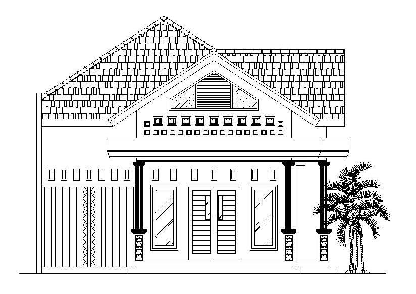 Detail Gambar Rumah Menggunakan Pensil Nomer 45
