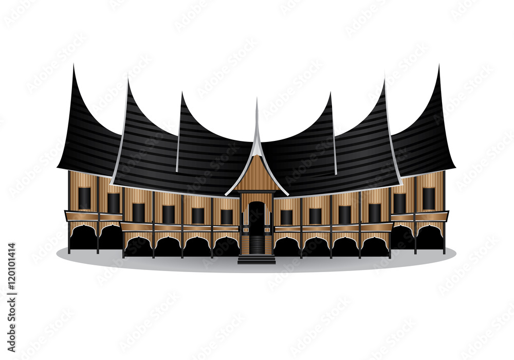 Detail Gambar Rumah Minangkabau Nomer 5