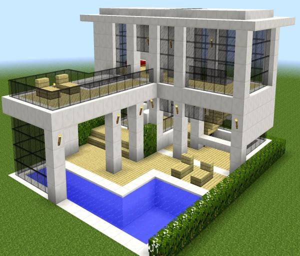 Detail Gambar Rumah Minecraft Modern Nomer 24