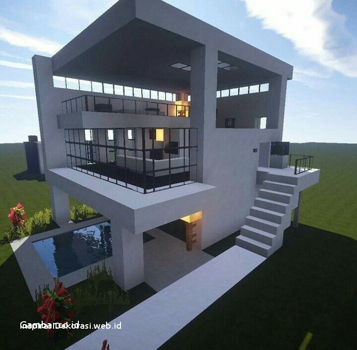 Detail Gambar Rumah Minecraft Modern Nomer 44