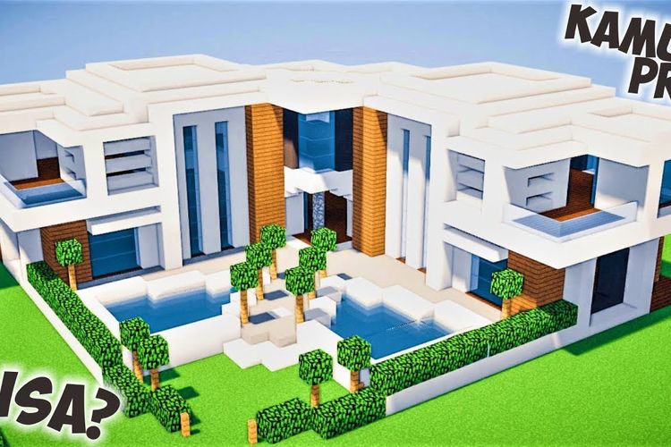 Detail Gambar Rumah Minecraft Modern Nomer 49