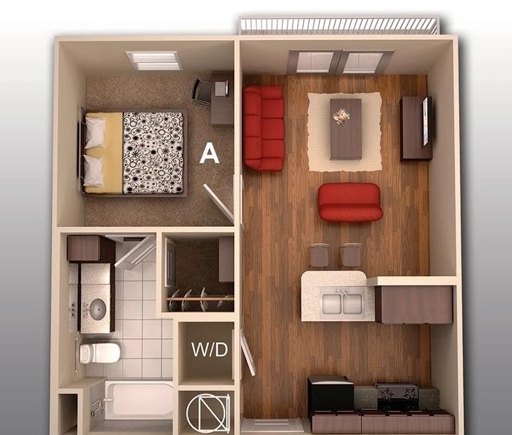 Detail Gambar Rumah Minimalis 1 Kamar Nomer 4