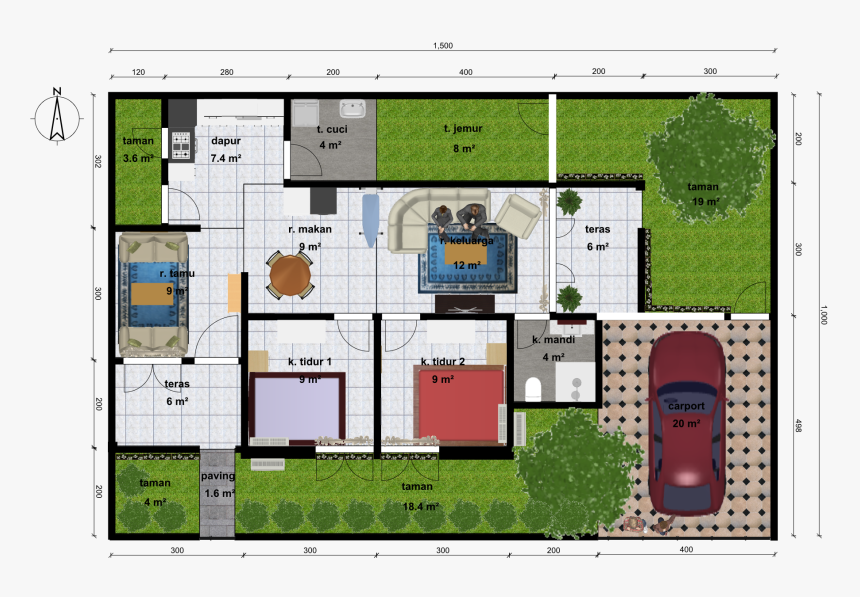 Detail Gambar Rumah Minimalis 1 Lantai Download Nomer 30