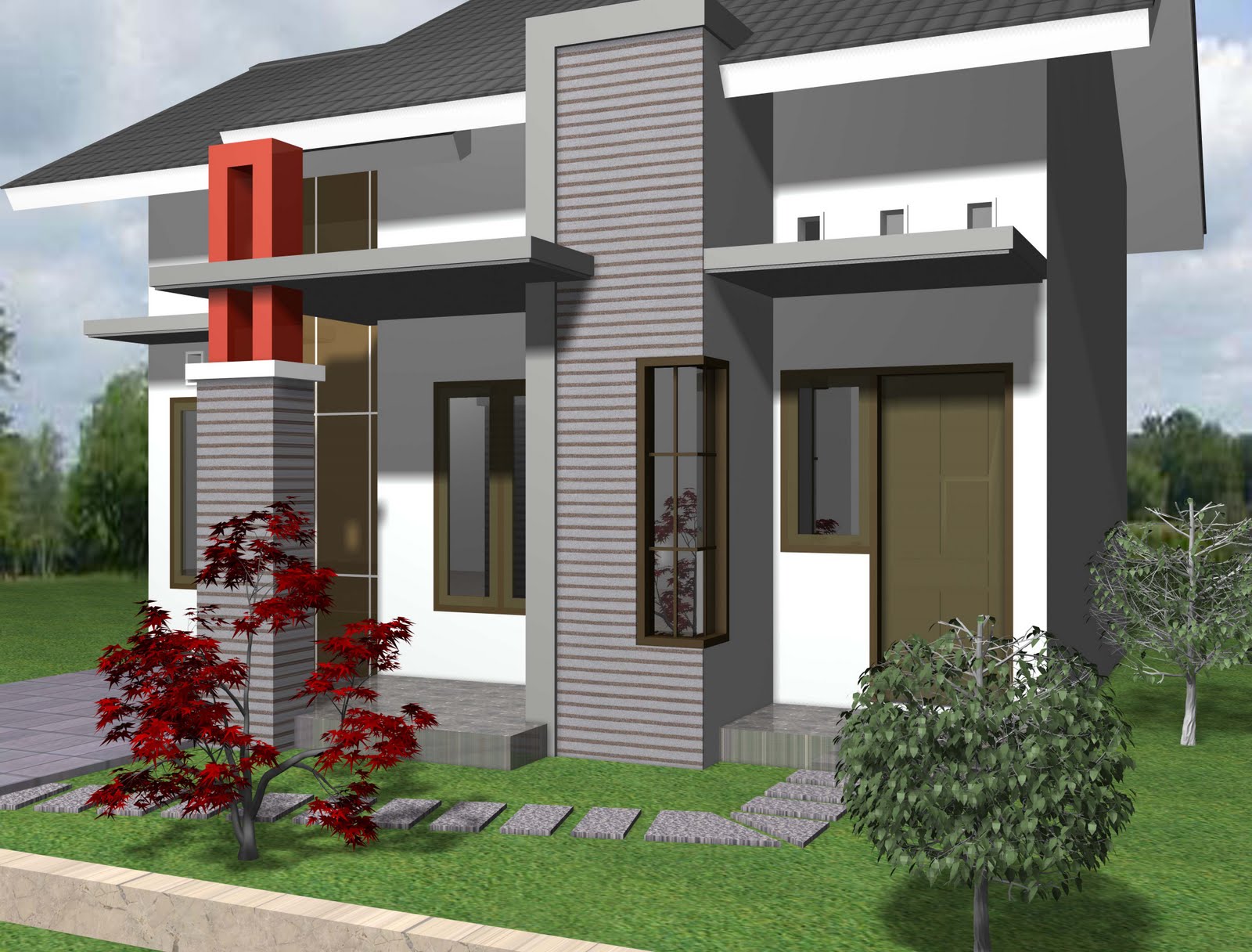 Detail Gambar Rumah Minimalis 1 Lantai Download Nomer 10