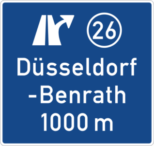 Detail Ausfahrt Schild Autobahn Nomer 15