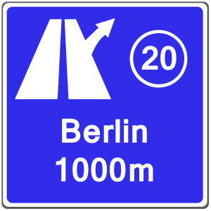 Detail Ausfahrt Schild Autobahn Nomer 17