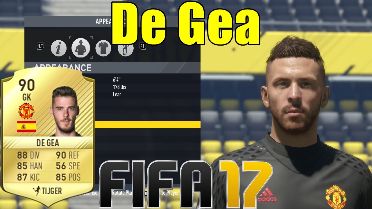 Detail De Gea Fifa 17 Nomer 7