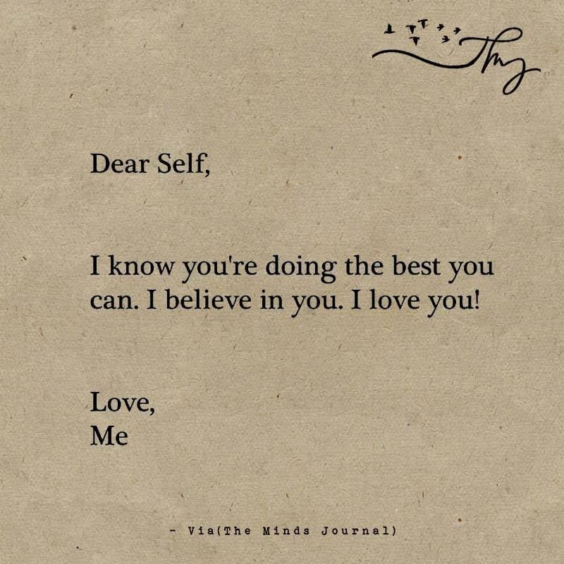 Dear Self Quotes - KibrisPDR