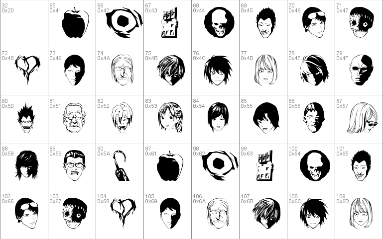 Detail Death Note Font Nomer 56