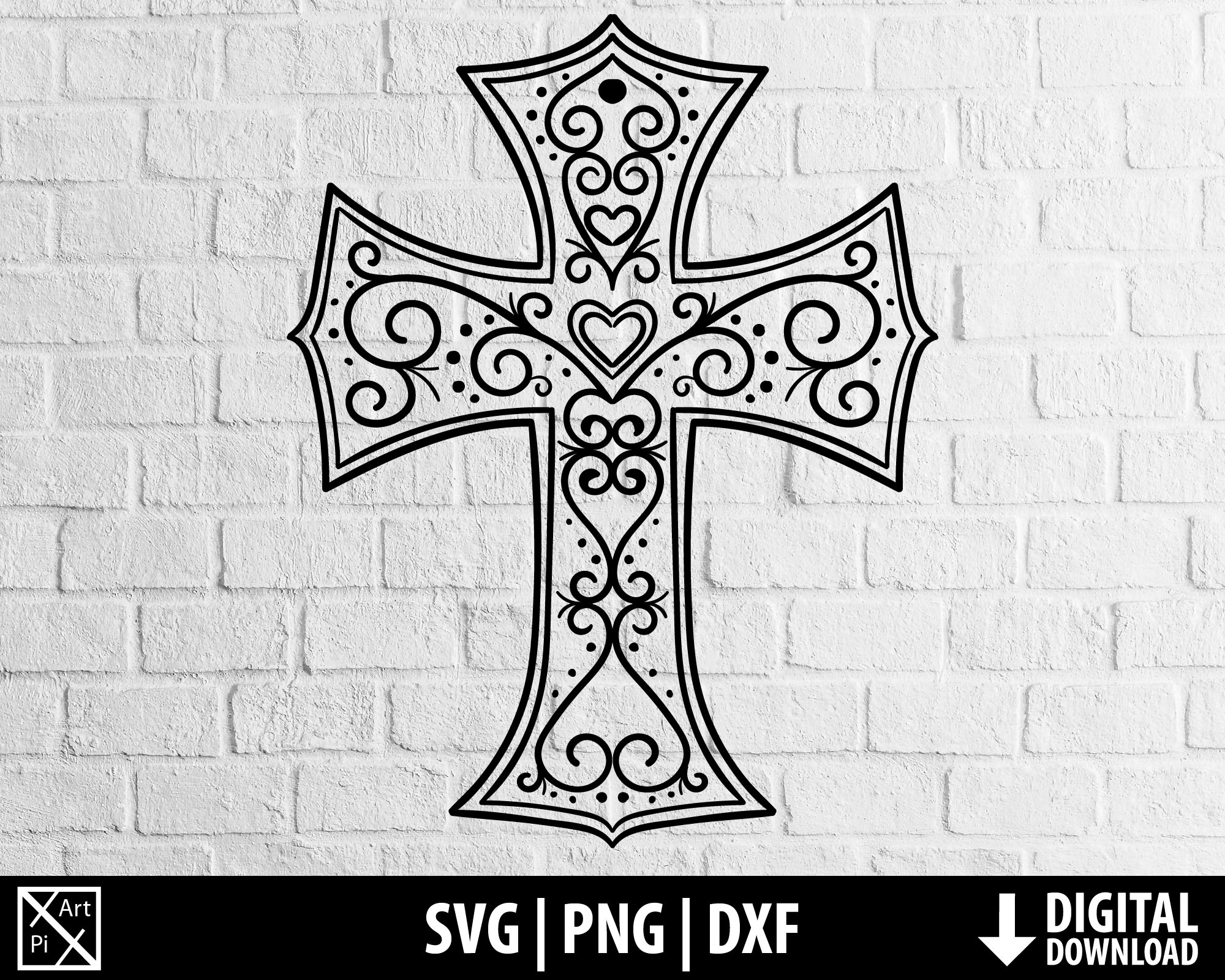 Detail Decorative Cross Png Nomer 19