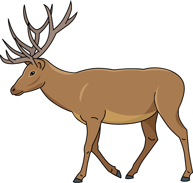 Detail Deer Clipart Free Nomer 4