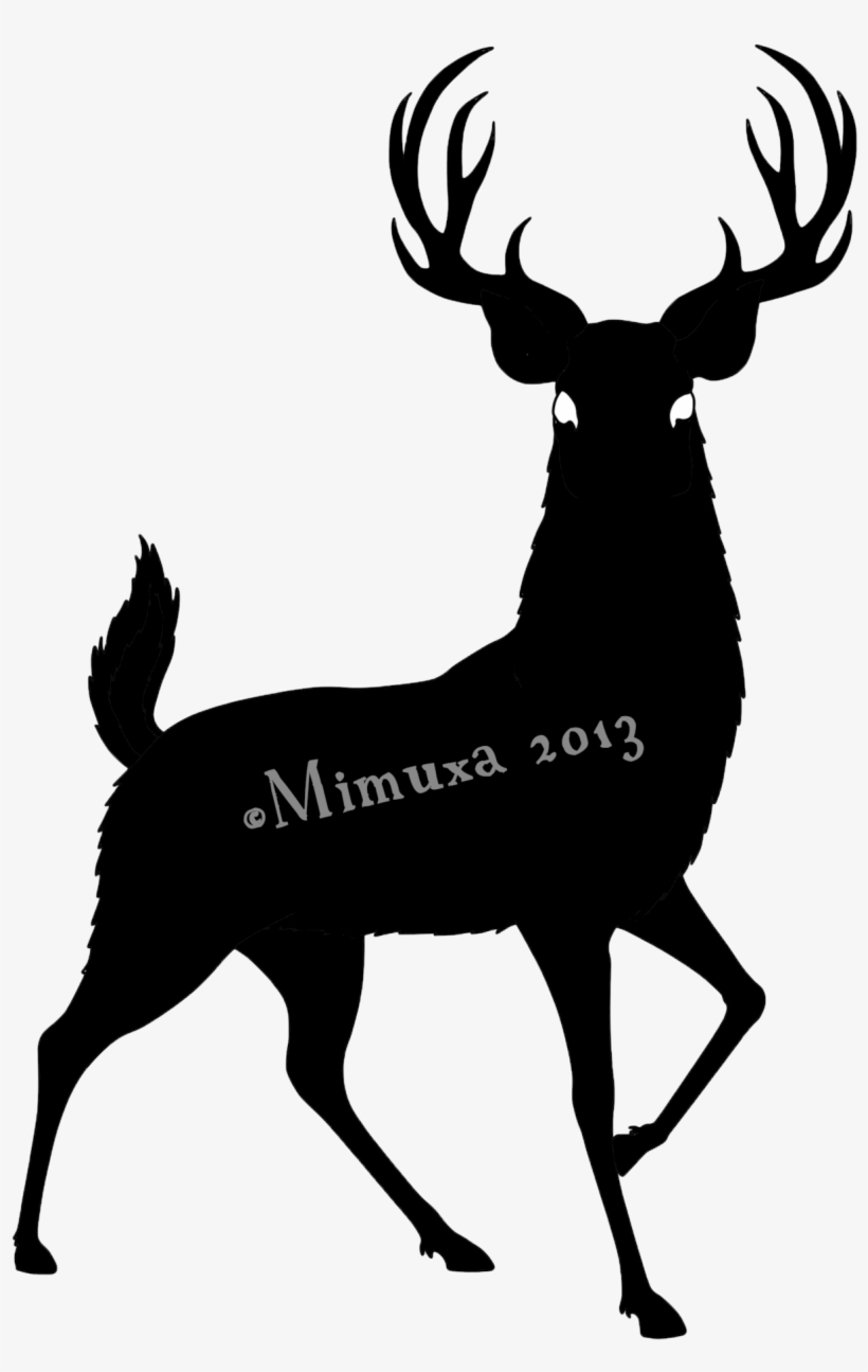 Detail Deer Silhouette Clip Art Nomer 17